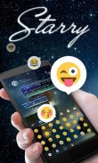 Starry GO Keyboard Theme Emoji screenshot 0