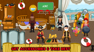 Pretend Pirate Town Life: Explore Sea Treasure screenshot 1