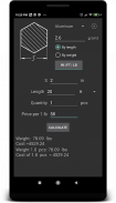 Metal Weight  Calculator screenshot 2