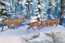 Leopard Game Snow Jungle screenshot 8