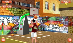 Basketball flick game slam screenshot 1