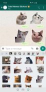 جديد مضحك ملصقات القط WAStickerApps screenshot 2