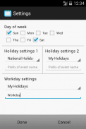 WorkdayCalendar screenshot 4