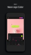 NEONY - neon sign text on pic screenshot 0