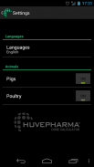 Huvepharma Dose Calculator screenshot 1