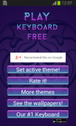 Purple Gems Keyboard Theme screenshot 4