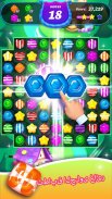 Gummy Candy Blast - المباراة 3 لغز لعبة مجانية screenshot 8