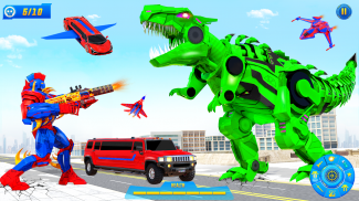 Uçan helikopter dönüşümü robot oyun çekim screenshot 4