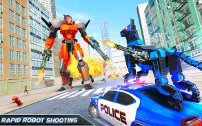 US Police Transform Robot Car Cop Dog: Robot game screenshot 11