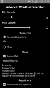 Advanced Wordlist Generator screenshot 2