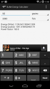 Bullet Energy Calculator screenshot 1