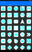 Inverted White and Cyan Icon Pack ✨Free✨ screenshot 3