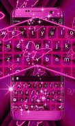 Pink Neon Keyboard GO screenshot 2