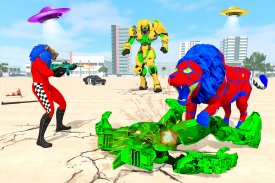 Police Lion Robot Superhero 3D screenshot 9