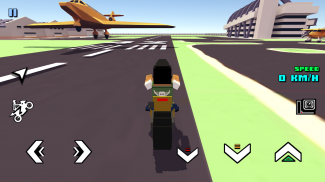 Blocky Moto Racing 🏁 screenshot 1