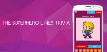 THE SUPERHERO LINES TRIVIA screenshot 2