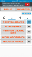 Combustion Equation screenshot 1