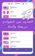 Spider VPN - أفضل وكيل مجاني وإلغاء حظر المواقع screenshot 3