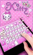 Kitty GO Keyboard Theme screenshot 2