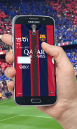 Barcelona Zipper Lock Screen screenshot 0