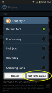 Fonts Free Search voor Galaxy screenshot 0