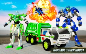 Flying Garbage Truck Robot Transform: Robot Games screenshot 11