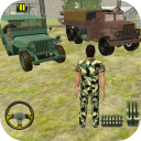 US Army Military Truck Driving Icon