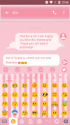 SMS Messages Pink Cloud Theme screenshot 5