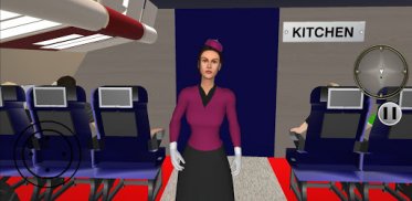 エアホステスシミュレーター：飛行機の客室乗務員 screenshot 1