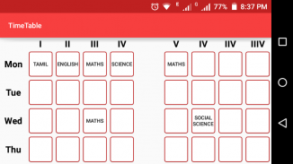 Class Time Table screenshot 3