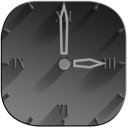 Tha_Black_Widget_Clock Icon