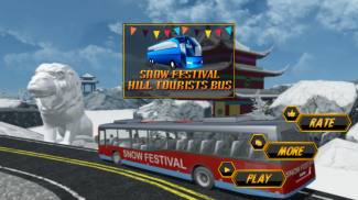 Schneefest Hügel Touristenbus screenshot 0