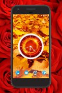 Red Clock Live Wallpaper screenshot 0