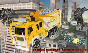 City Garbage Truck Flying Robot-Trash Truck Robot screenshot 8