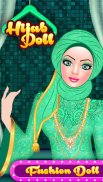 juego de vestir de salón de moda de muñeca hijab screenshot 10
