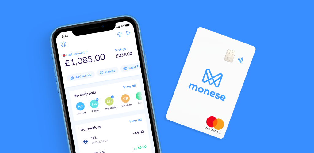 Monese - Mobile Money Account - Apk Download For Android | Aptoide