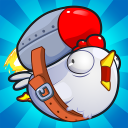Chicken Toss - Crazy Chicken Launching Game Icon