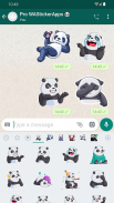 新的熊猫贴纸 WAStickerApps screenshot 0