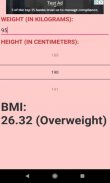 BODY MASS INDEX Calculator - BMI CALCULATOR - WEIGHT & HEIGHT ANALYZE screenshot 4