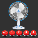 Electric Fan simulator fan wit Icon