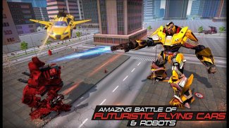 Flying Robot Car: New Free Robot Fighting Games screenshot 0
