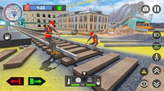 Railway Construction Sim 3d screenshot 1