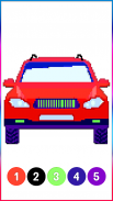 Cars Pixel Art Color by Number screenshot 1