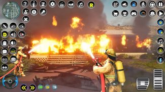 असली आग लड़ाकू सिम्युलेटर - बच screenshot 3