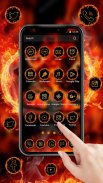 Flaming Car Sports Launcher Theme Live Wallpapers screenshot 1