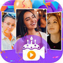 Birthday video maker with song and name