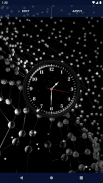 Black HD Clocks Live Wallpaper screenshot 1