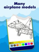 Airplane Military Coloring Book screenshot 0