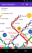 Explore Singapore MRT map screenshot 1