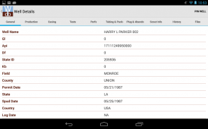 Well Database screenshot 10